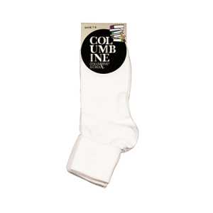 Ankle Sock Turnover Top 3 Pack White